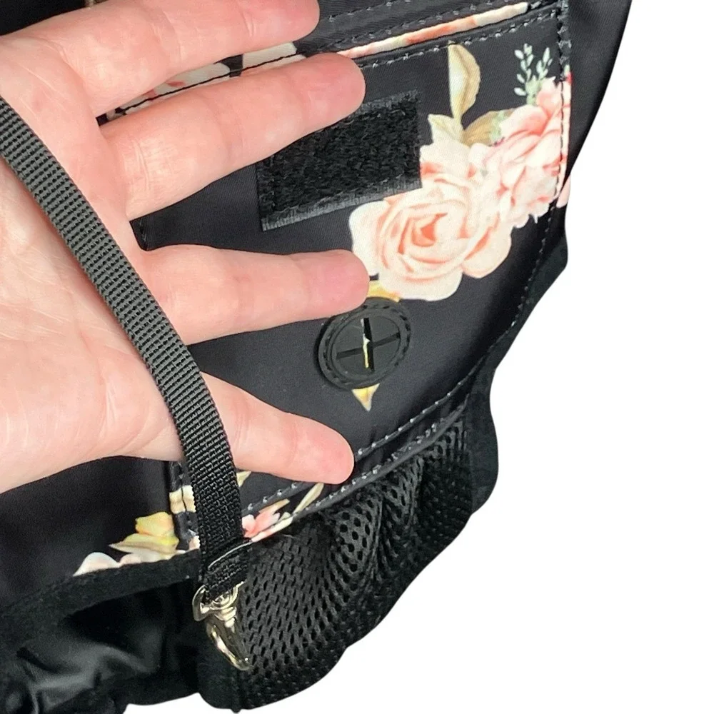 Petmolico Dog Cat Adjustable Pet Front Carrier XL Legs Out Travel Wearing Roses
